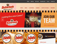 Tablet Screenshot of butterbeesgrill.com